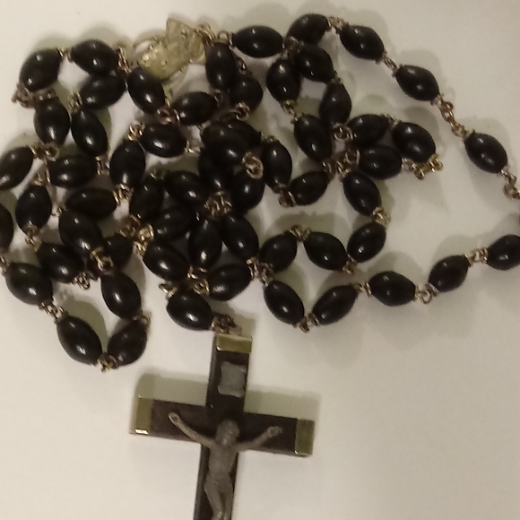 italy Jewelry - Antique wooden rosery